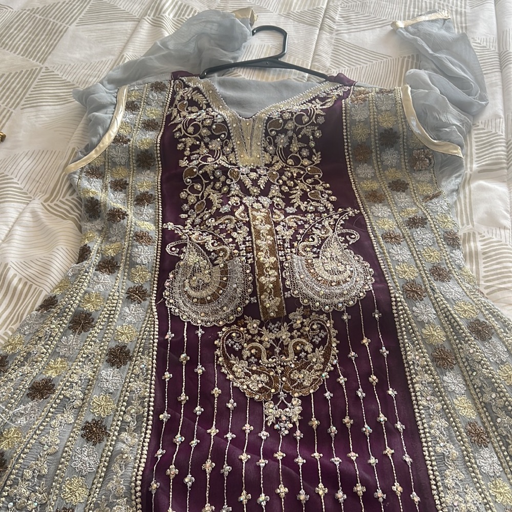 Kameez Salwar / Party Wear / Chiffon . Can Be Worn At Any Occasion View 5